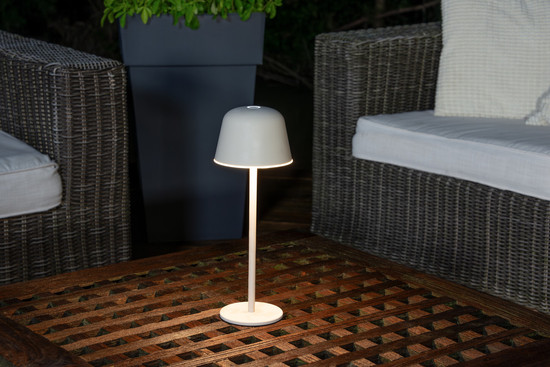 OSRAM LED Aussenleuchte Endura Style Table CCT USB Beige Dimmbar Warm weiß,Kalt weiß,Kaltes Tageslicht 4099854445132