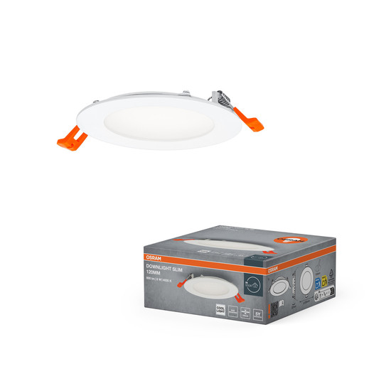 OSRAM LED Einbauleuchte LED SPOT AND DOWNLIGHT RECESS SLIM 120mm 8W 4000K Neutralweiss 4099854445156