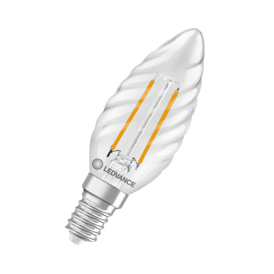 OSRAM LED Leuchtmittel LED Retrofit CLASSIC BW DIM 1.8W 827 Clear E14 Dimmbar Warm weiß 4099854445750