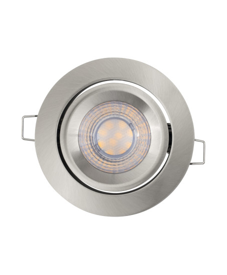 OSRAM LED Einbauleuchte LED SPOT SET RECESS SIMPLE DIM 3 x 4.9W 2700K Brushed Nickel Dimmbar Warm weiß 4099854445828