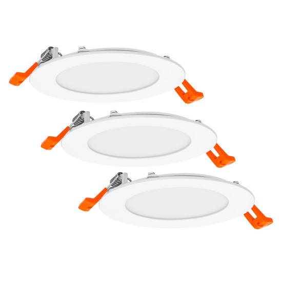 OSRAM LED Einbauleuchte LED SPOT AND DOWNLIGHT RECESS SLIM 3 x 120mm 3000K Warm weiß 4099854445903