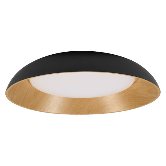 OSRAM LED Deckenleuchte Orbis Alva 505MM 36W 830 Click DIM Black and Wood Decor Dimmbar Warm weiß 4099854446337