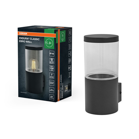 OSRAM Aussenleuchte Endura Classic Ebro Wall E27 Dark Gray 4099854446535