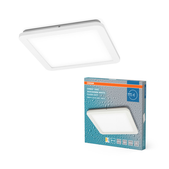 OSRAM LED Aussen-Deckenleuchte Orbis Disc 30X30CM 22W Click CCT IP44 White Warm weiß,Kalt weiß 4099854447648