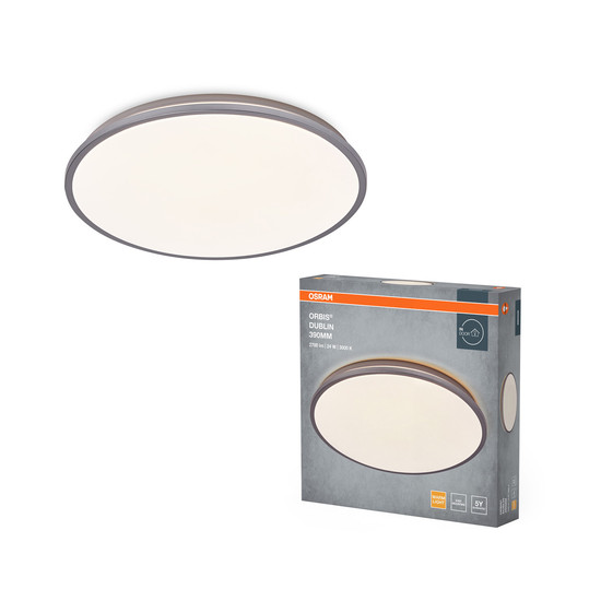 OSRAM LED Deckenleuchte ORBIS DUBLIN 390 mm 24W  830 SI Warm weiß 4099854447747