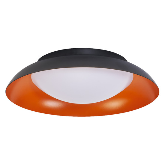 OSRAM LED Deckenleuchte Orbis Plate 310MM 19W 830 Click DIM Black and Orange Dimmbar Warm weiß 4099854449888