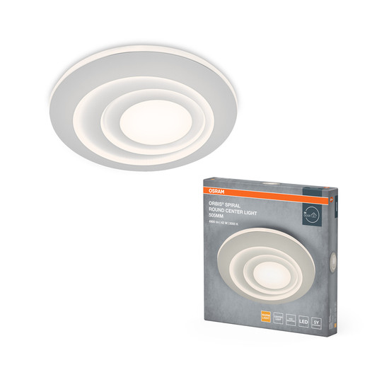 OSRAM LED Deckenleuchte ORBIS SPIRAL MAIN AND SIDE LIGHT 505mm 42W White Warm weiß 4099854450402
