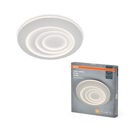 OSRAM LED Deckenleuchte ORBIS SPIRAL ROUND 505mm 42W White Warm weiß 4099854450440