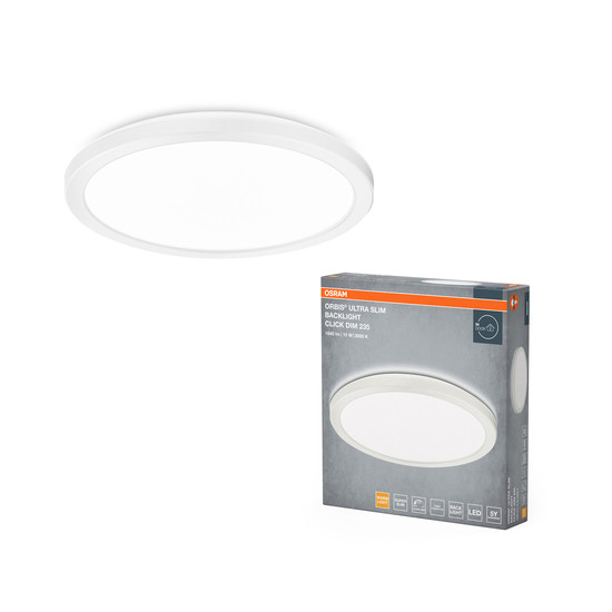 OSRAM LED Deckenleuchte ORBIS ULTRA SLIM CLICK DIM Click-Dim 235mm White15W Dimmbar Warm weiß 4099854450785