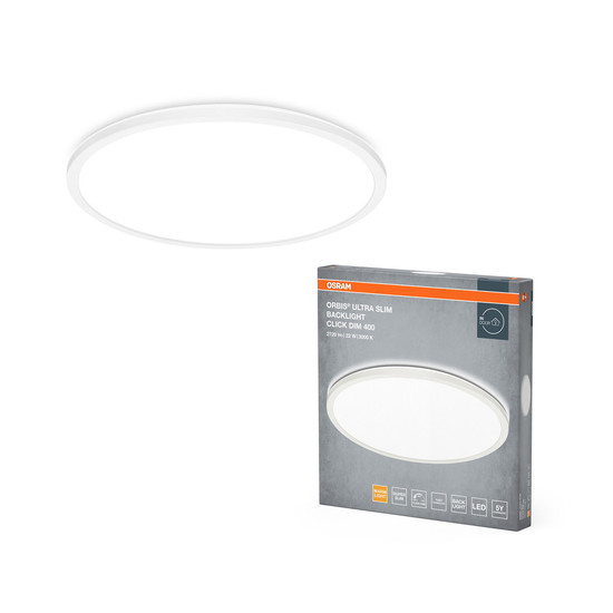 OSRAM LED Deckenleuchte ORBIS ULTRA SLIM CLICK DIM Click-Dim 400mm White 22W Dimmbar Warm weiß 4099854450822