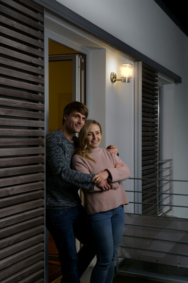 OSRAM Aussen-Wandleuchte ENDURA CLASSIC POST Sensor Up E27 4099854452291