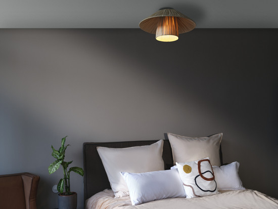 OSRAM Deckenleuchte Decor Bamboo Paper Hut Ceiling 400 E27 Brown 4099854452864