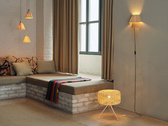 OSRAM Wandleuchte Decor Bamboo Paper Hut Wall 1XE27 Brown 4099854452895