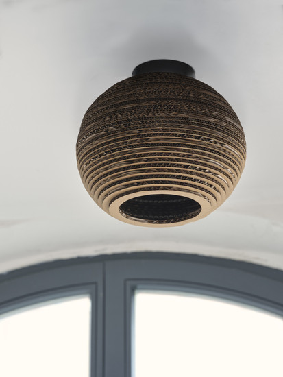 OSRAM Deckenleuchte Decor Cardboard Ball Ceiling E27 Brown 4099854453083