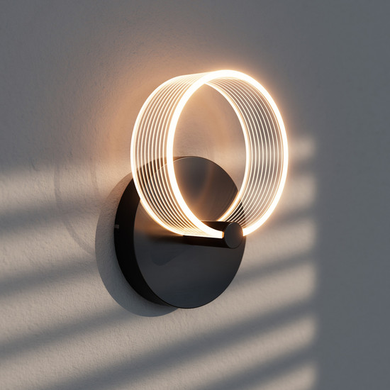 OSRAM LED Wandleuchte Decor Circle Wall 8W Click CCT Black Warm weiß,Kalt weiß,Kaltes Tageslicht 4099854453410