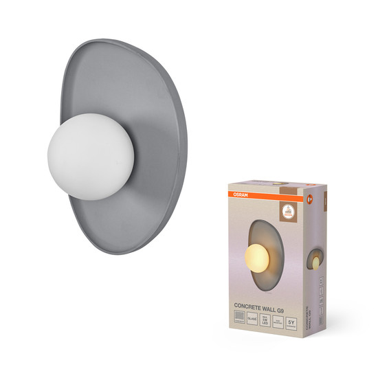 OSRAM Wandleuchte Decor Concrete Nest Wall 1XG9 Grey 4099854453571