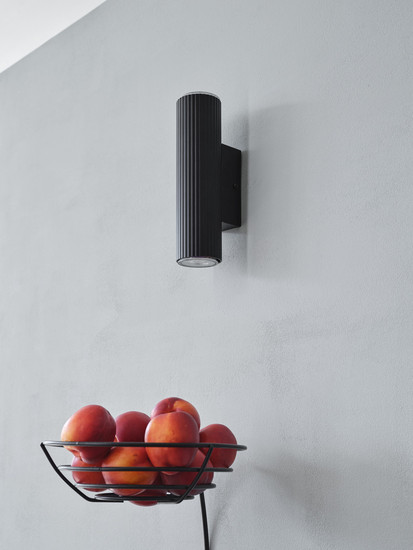 OSRAM Wandleuchte Decor Drums Wall Updown 2XGU10 Black 4099854453595