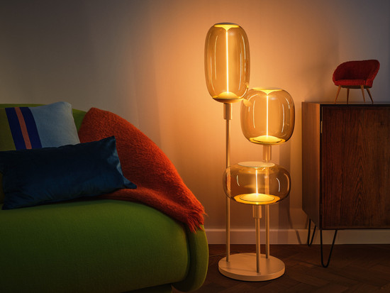 OSRAM Stehleuchte Decor Stick Floor Beige 3XE27 4099854453632