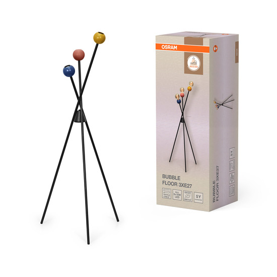 OSRAM Stehleuchte Decor Bubble Floor 3XE27 Multicolor 4099854453755