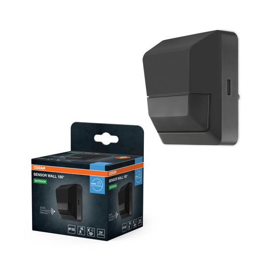 OSRAM Aussen-Wandleuchte SENSOR WALL 180DEG IP55 DG 4099854454196
