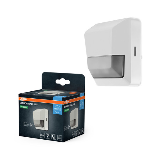 OSRAM Aussen-Wandleuchte SENSOR WALL 180DEG IP55 WT 4099854454240
