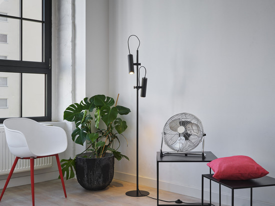 OSRAM Stehleuchte Decor Drums Floor 2XGU10 Black 4099854454264