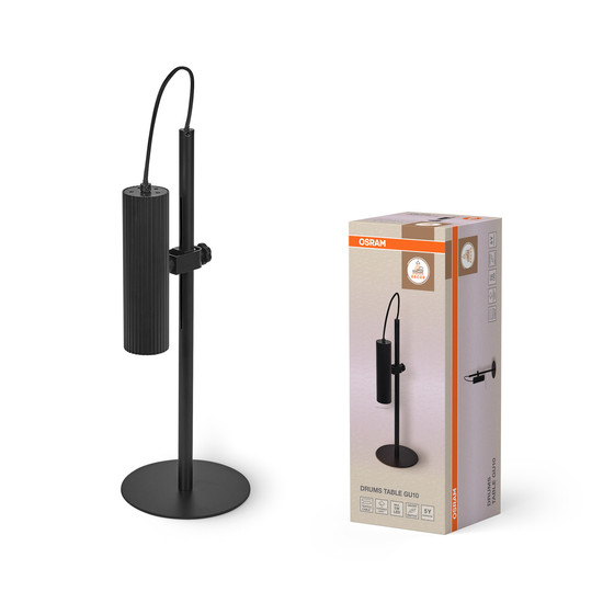 OSRAM Tischleuchte Decor Drums Table GU10 Black 4099854454301
