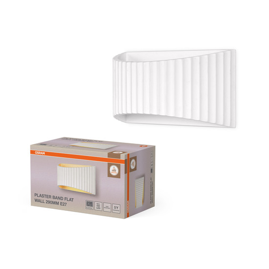 OSRAM Wandleuchte Decor Plaster Band Flat Wall 290 1XE27 White 4099854454363