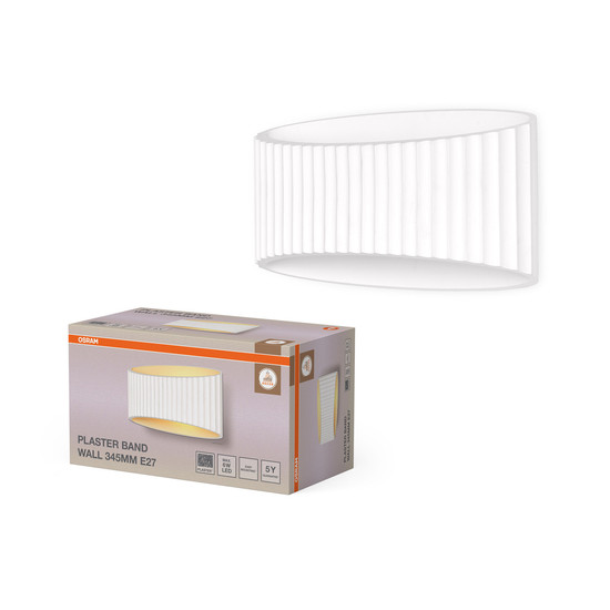 OSRAM Wandleuchte Decor Plaster Band Wall 345 1XE27 White 4099854454400