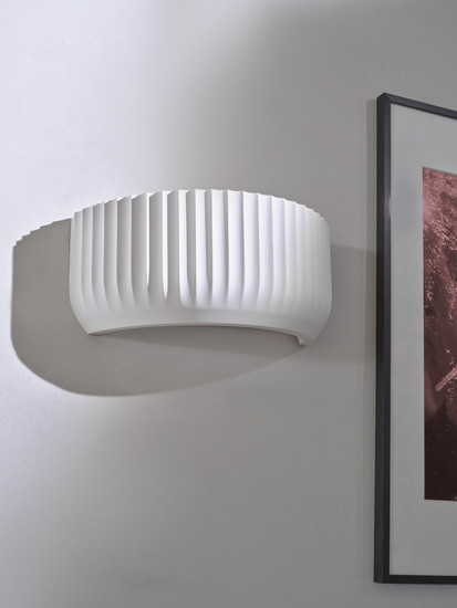 OSRAM Wandleuchte Decor Plaster Routes Wall Up 310 1XE27 White 4099854454547