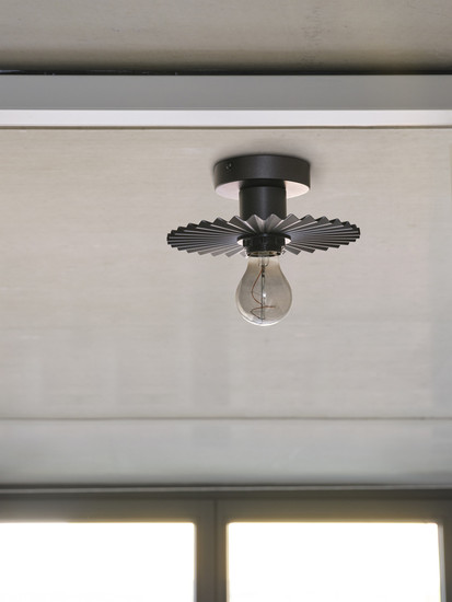 OSRAM Deckenleuchte Decor Plisse Ceiling E27 Dark Grey 4099854454608