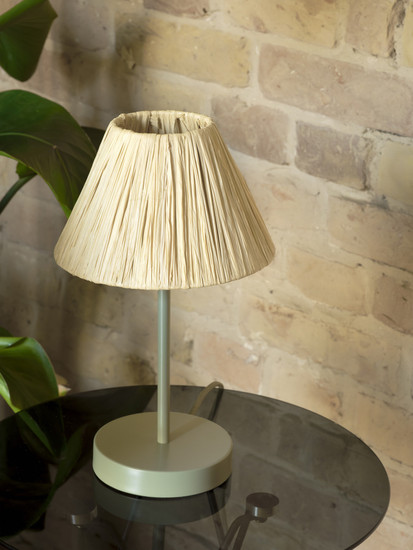 OSRAM Tischleuchte Decor Raffia Table E27 Green 4099854454967
