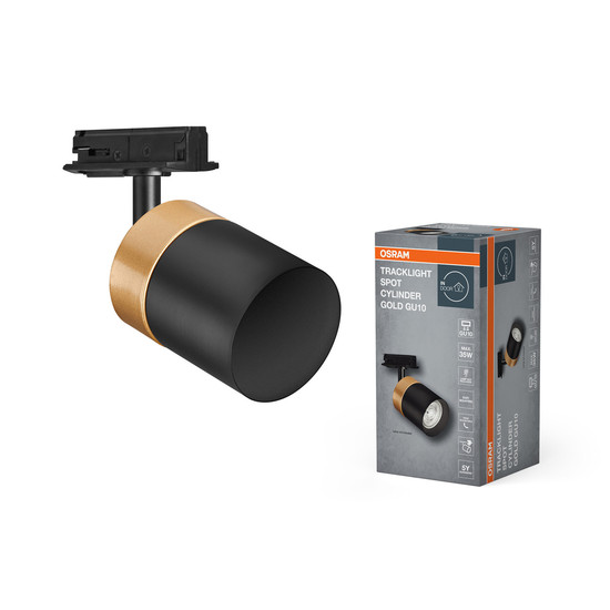 OSRAM Schienensystem TRACKLIGHT SPOT CYLINDER GOLD GU10 Black 4099854455322