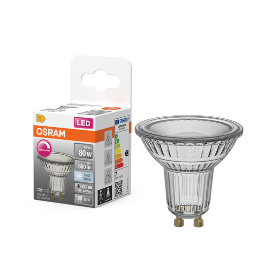 OSRAM LED Leuchtmittel LED SUPERSTAR PAR16 6.9W 940 GU10 Dimmbar Neutralweiss 4099854456992