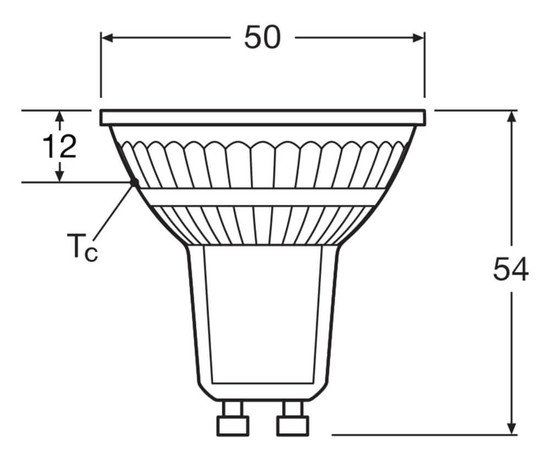 LEDVANCE LED Spot GU10 PAR16 36° P 3.7W 350lm Warmweiss 3000K wie 50W 4099854458040
