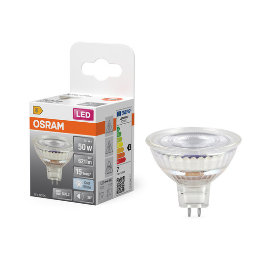 OSRAM LED Leuchtmittel LED STAR MR16 12 V 6.1W 840 GU5.3 Neutralweiss 4099854458446