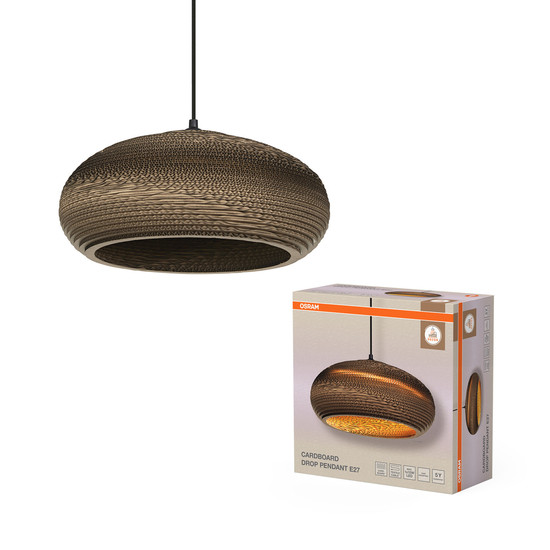 OSRAM Pendelleuchte Decor Cardboard Drop Pendant E27 Brown 4099854458880