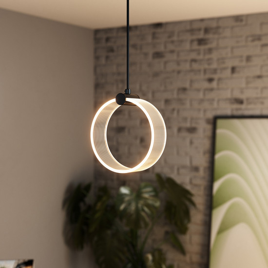 OSRAM LED Pendelleuchte Decor Circle 1XPendant PL 8W Click CCT Black Warm weiß,Kalt weiß,Kaltes Tageslicht 4099854458989