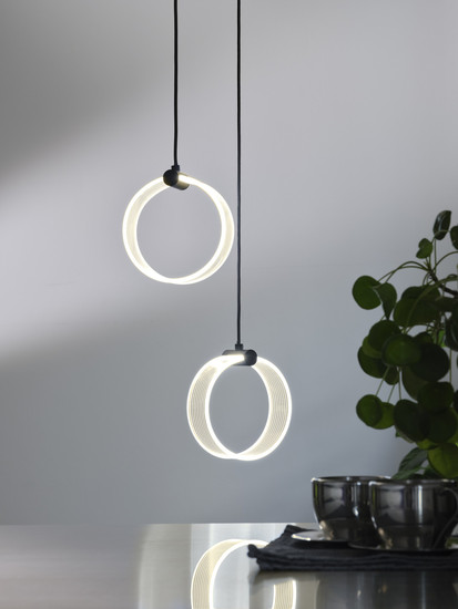 OSRAM LED Pendelleuchte Decor Circle 2XPendant PL 14W Click CCT Black Warm weiß,Kalt weiß,Kaltes Tageslicht 4099854459009