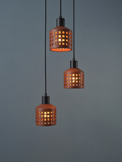 OSRAM Pendelleuchte Decor Clay Windows Pendant PL 3XE27 Brown 4099854459108