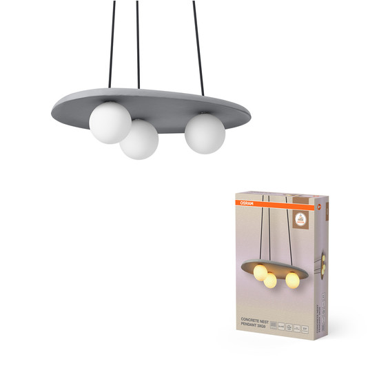 OSRAM Pendelleuchte Decor Concrete Nest Pendant 3XG9 Grey 4099854459160