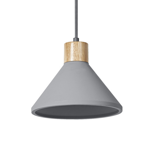 OSRAM Pendelleuchte Decor Concrete Wood Pendant 220 mm E27 Dark Gray 4099854459245