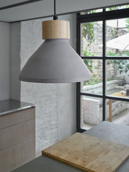 OSRAM Pendelleuchte Decor Concrete Wood Pendant 220 mm E27 Dark Gray 4099854459245