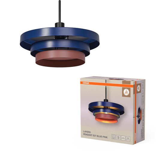 OSRAM Pendelleuchte Decor Layers Pendant E27 Blue 4099854460470
