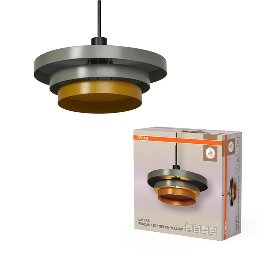 OSRAM Pendelleuchte Decor Layers Pendant E27 Green 4099854460494