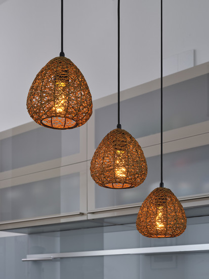 OSRAM Pendelleuchte Decor Paper Drop Pendant Linear 3XE27 Beige 4099854460654