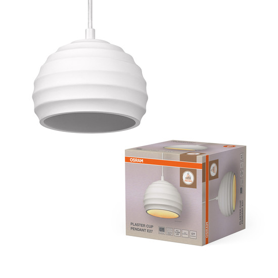 OSRAM Pendelleuchte Decor Plaster Cup Pendant E27 White 4099854460791