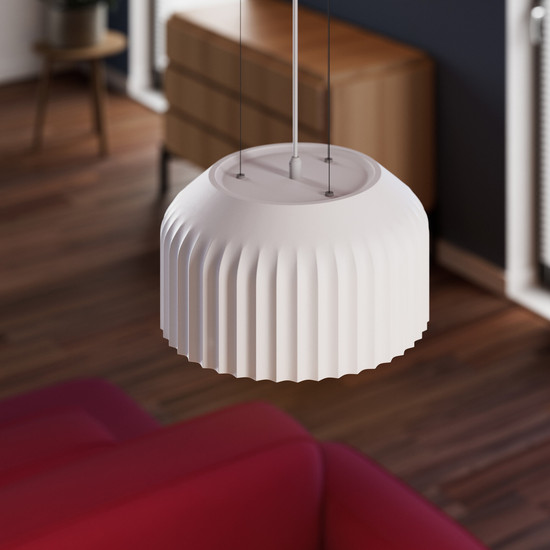 OSRAM Pendelleuchte Decor Plaster Routes Pendant 300 1XE27 White 4099854460913