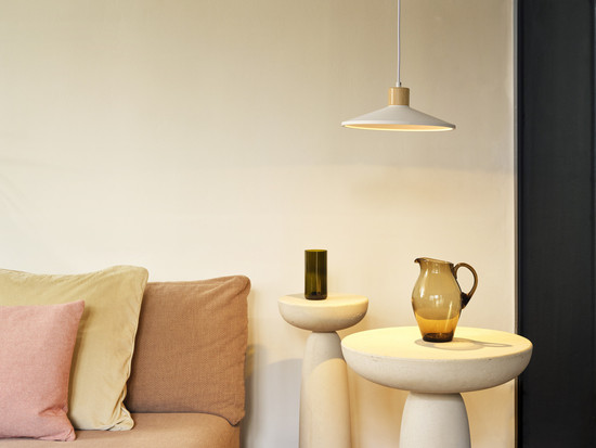 OSRAM Pendelleuchte Decor Plaster Wood Pendant 320 mm E27 White 4099854460999