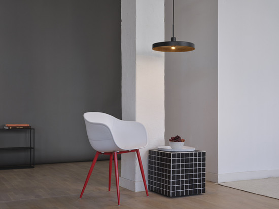 OSRAM Pendelleuchte Decor Plate Pendant E27 Black Wood Decor 4099854461057